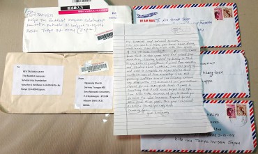 令和4年度ぶっきょうとかい奨学基金の配布を受けたチベット学僧からの手紙