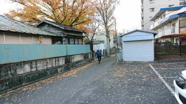 お掃除の担当さんは「もう半分落ちた」とうれしそうです