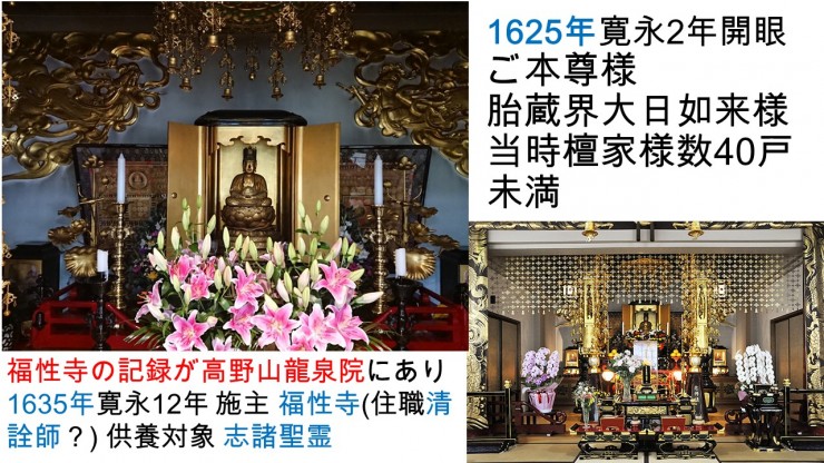 福性寺の歴史PowerPointスライドシリーズから